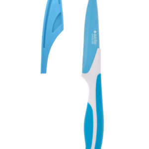 paring knife with cover - blue