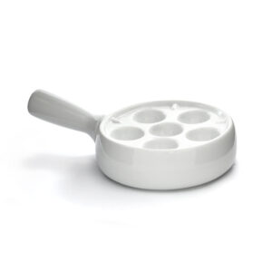 snail dish - just white