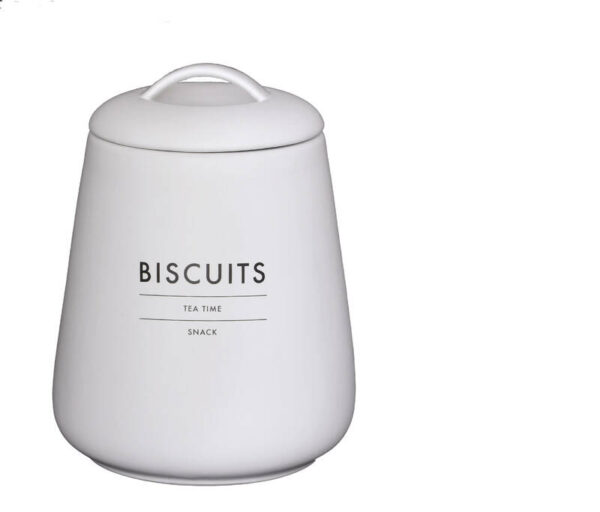 NEWstoneware biscuit cannister 20cm