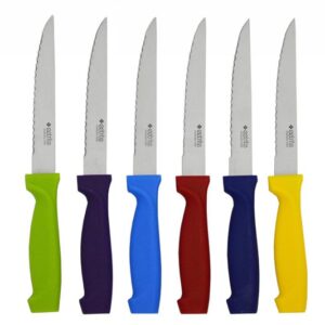 6 piece colour knife set