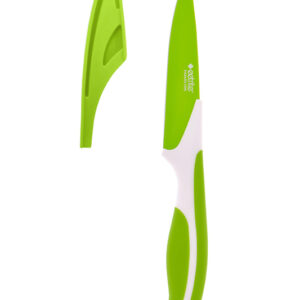 paring knife with cover - green