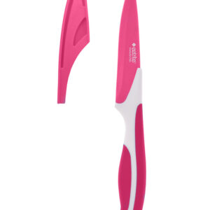 paring knife with cover - pink