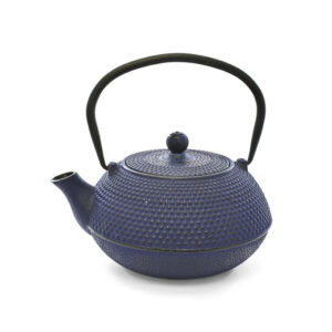 blue cast iron tea infuser (tetsubin) - 600ml