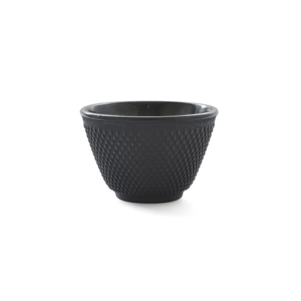 cast iron tea cup - black