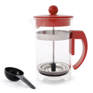 600ml red coffee plunger