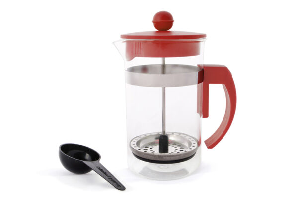 600ml red coffee plunger