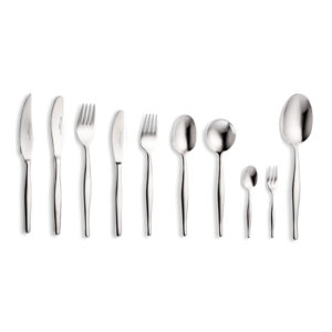 slimline 112 piece cutlery set with steak knives and cake forks
