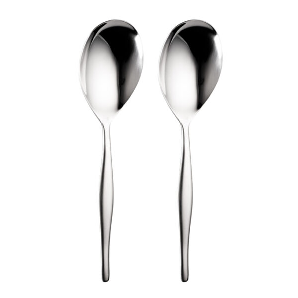 slimline 2 piece salad spoon set