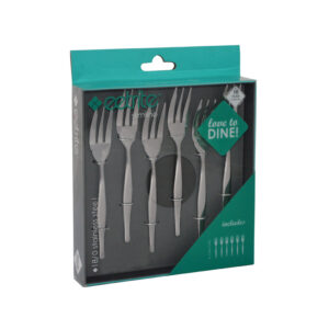 slimline 6 piece cake fork set