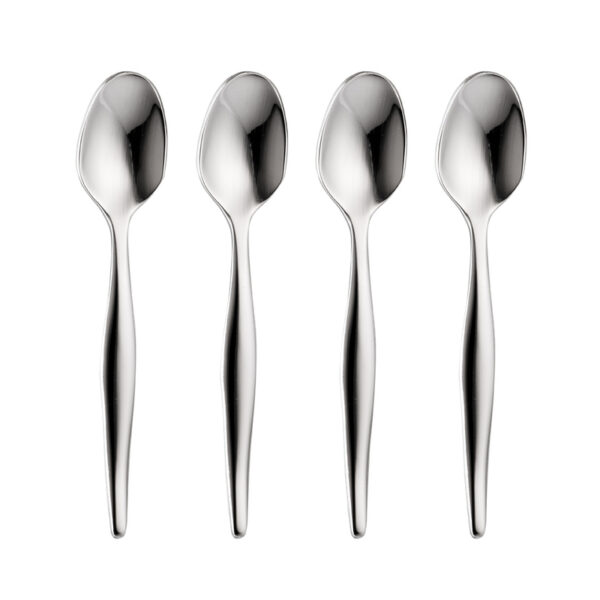 4 slimline coffee spoons