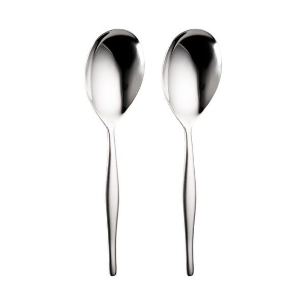 2 slimline serving spoons
