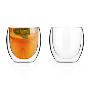 350ml double walled glasses
